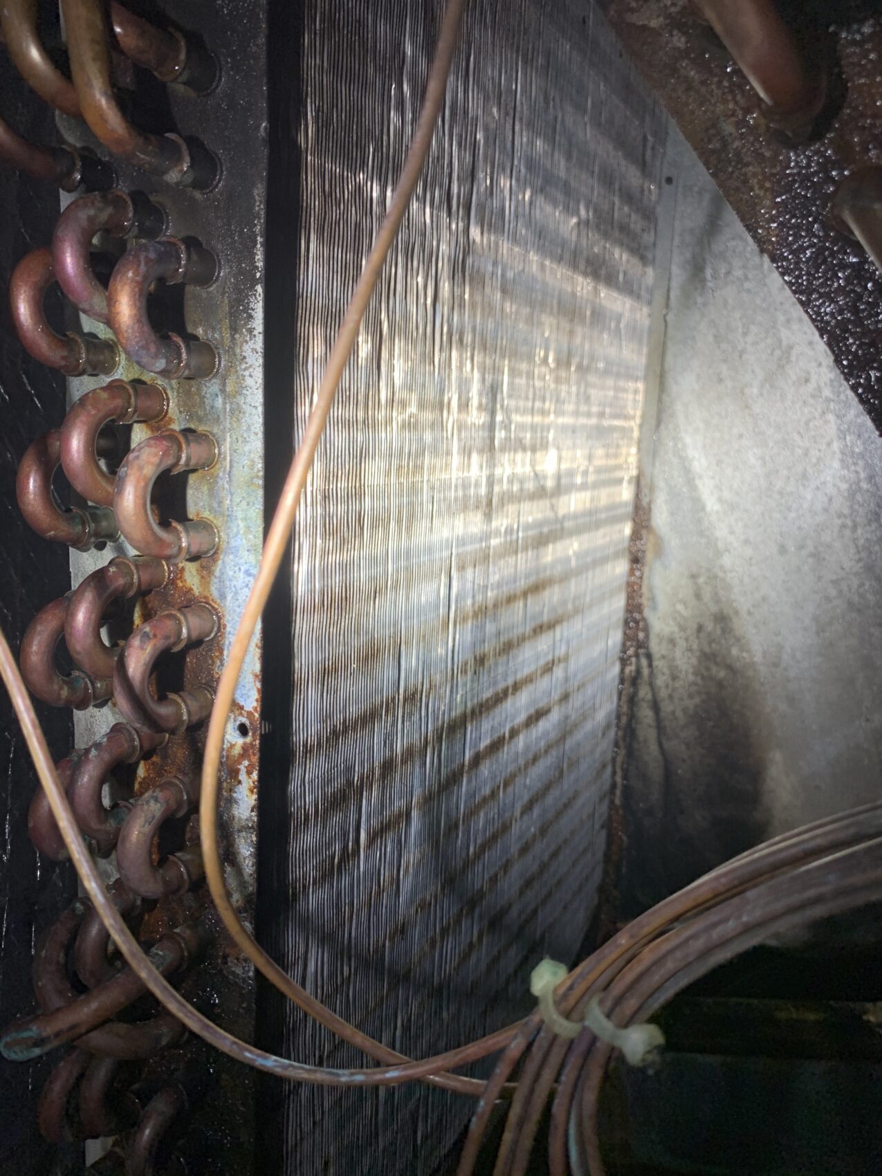 Fire soot coil cleaning